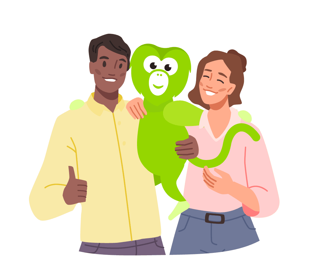 Chiku with diverse team members - representing our inclusive and welcoming workplace culture